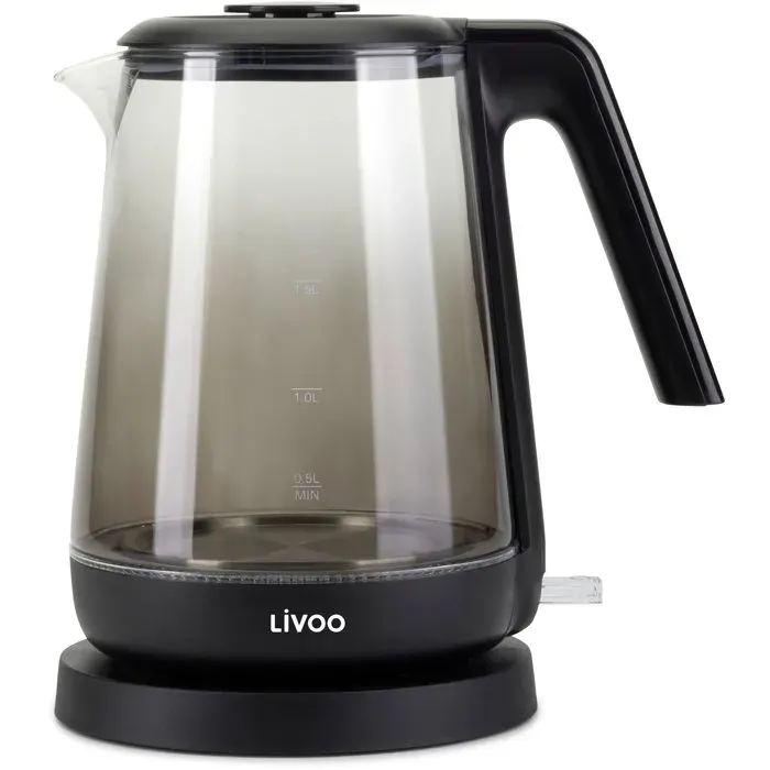 Bouilloire - LIVOO - DOD216N - 2200 W - 17 L - Verre / Noir