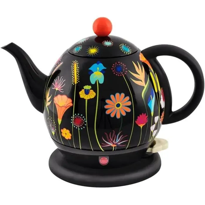 Bouilloire - Oligei - Byzance Jardin fleuri - Inox - 800 Watts - 1 Litre