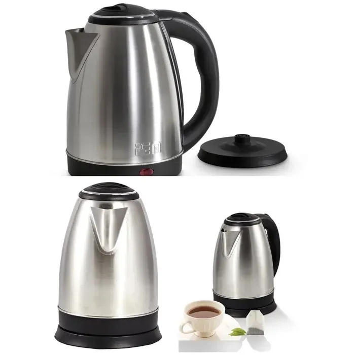 Bouilloire - PEM - INOX GRISE - 18L - Sans Fil - 1500W - Arrêt Automatique