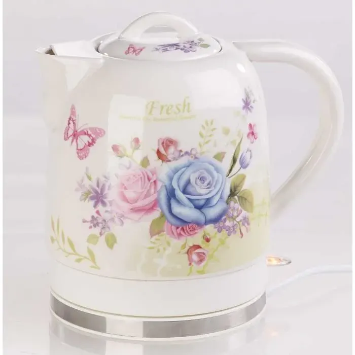 Bouilloire - ROSENSTEIN & SOHNE - WSK-250.rt - 17 L - 1500 W - Motifs floraux