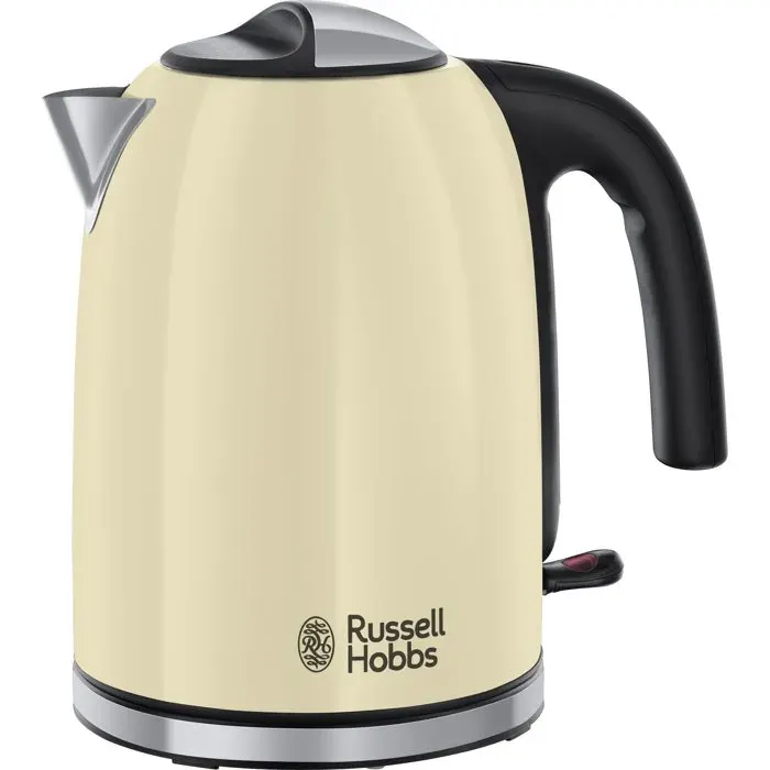 Bouilloire - RUSSELL HOBBS - Colours Plus - 2400 W - 17 L - Socle 360° - Crème