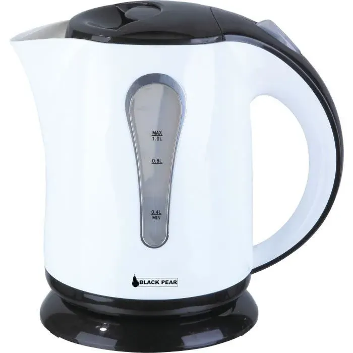 Bouilloire sans fil BLACKPEAR BSF 1020 - 1000 W - Blanc - Capacité 1L - Base pivotante 360°