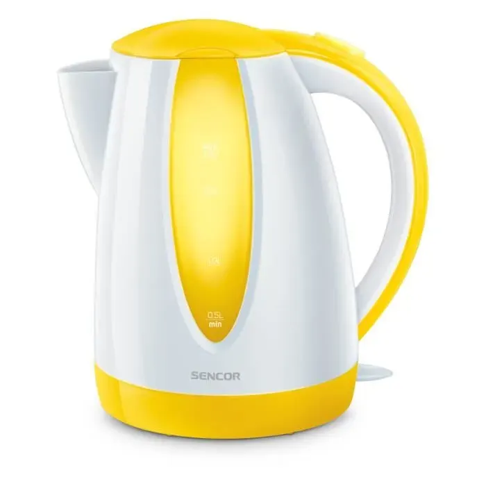 Bouilloire Sencor SWK 1816YL - Blanc Jaune - 18 L - 2000 W - Plastique Acier inoxydable