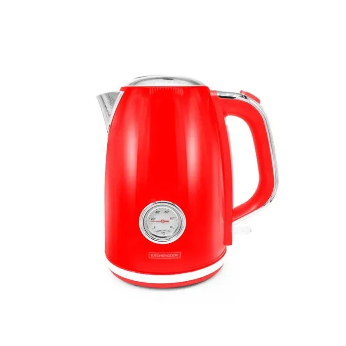 Bouilloire Style Rétro Avec Filtre Calcaire Retro Tea Rouge Kitchencook