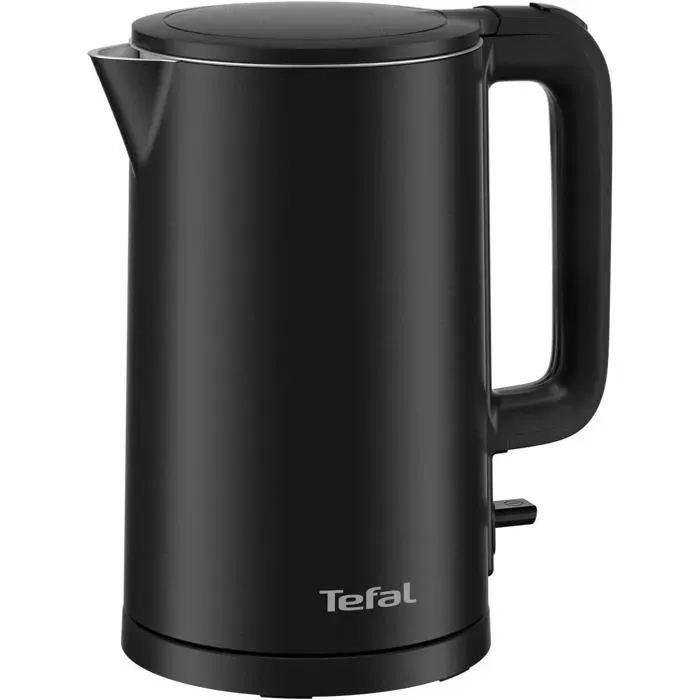 Bouilloire Thermo Protect 1500W Parois Froides Intérieur Inox Sécurité Anti-Brûlure Noir