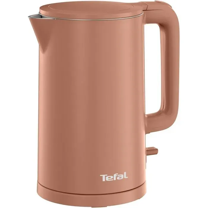 Bouilloire Thermo Protect 1500W Parois Froides Intérieur Inox Sécurité Anti-Brûlure Terracotta