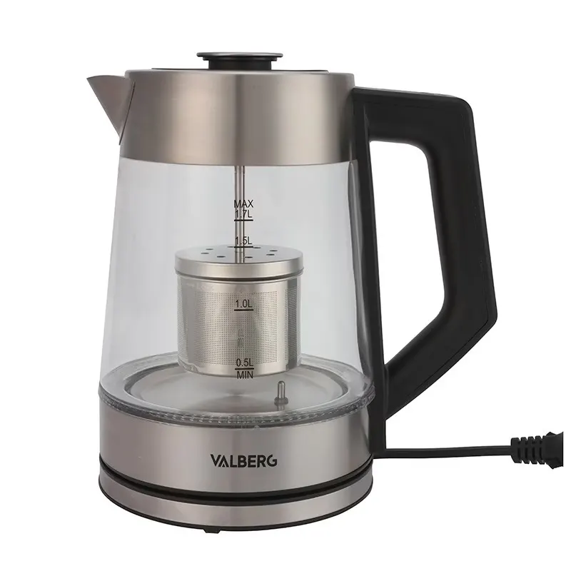 Bouilloire Valberg Val-kt2217cttea The 2 En 1 — coloris Transparent et Inox