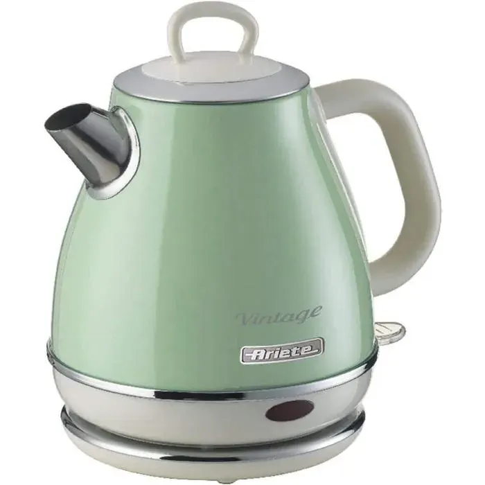 Bouilloire Vintage 2868Bouilloire Électrique avec Base 360° Sans FilArrêt AutomatiqueCapacité 1 LAcier Inoxydable1600WVert