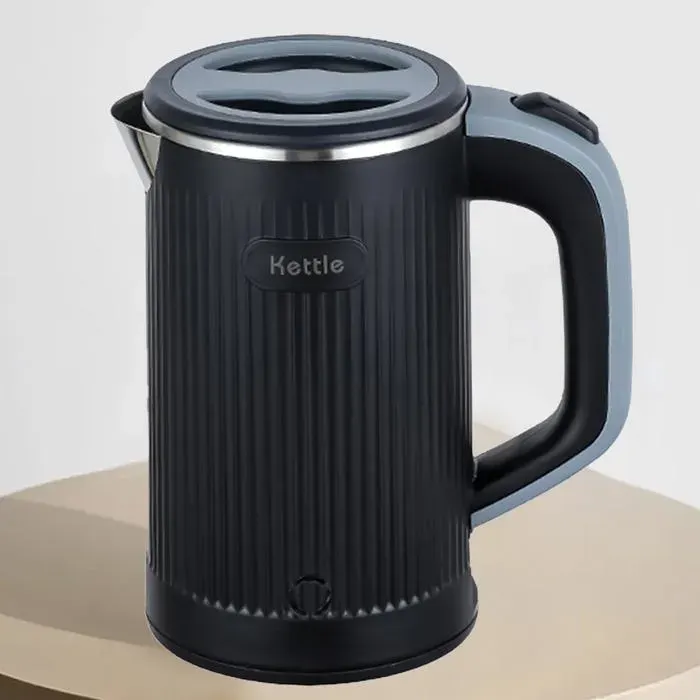 Bouilloire voyage 800ml inox 304 mini 600W - Ébullition rapide 5 min arrêt auto protection vide - Noir - Petite taille Lumiryn