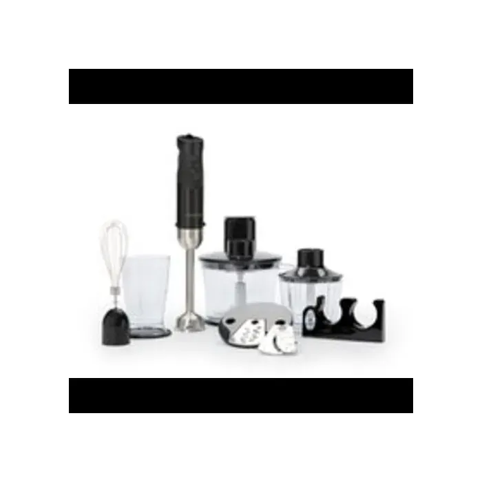 Brabantia Set mixeur plongeant - Hachoir - Fouet - 1000 Watts - 8 vitesses - Noir