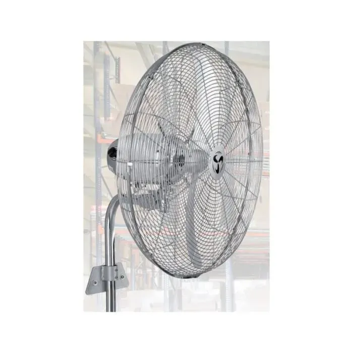 Brasseur dair mural Casafan WM2 Eco Wall wind machine - Chrome poli - 65 Cm - Oscillation