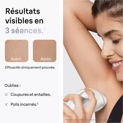Braun - Epilateur Lumière Pulsée Ipl Pl3122 Silk-Expert Pro 3, 2 Têtes, 1 Rasoir Gillette Venus, Pochette — vue 5