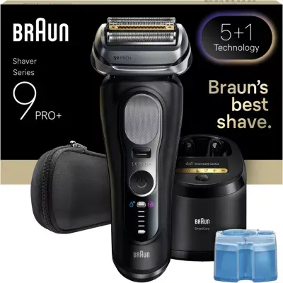 Braun - Rasoir Électrique Series 9 9660cc Clean&Charge — coloris Noir