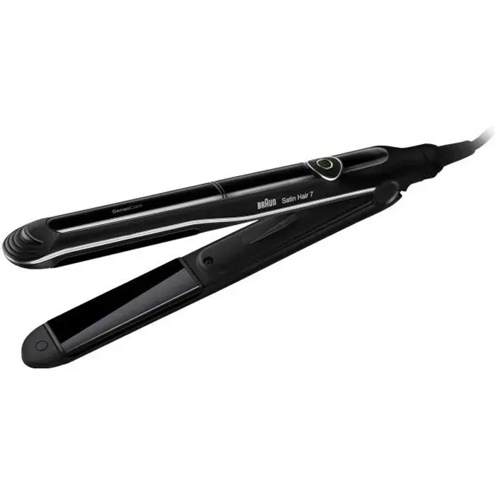 Braun Satin Hair 7 SensoCare Fer à lisser en céramique Noir Technologie Sensor pour des résultats époustouflants ST780