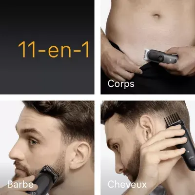 Braun - Tondeuse Multi Usages Aio5560, 14 Hauteurs De Coupe, Précision 0,5 Mm, Autonomie 120 Mn — vue 3