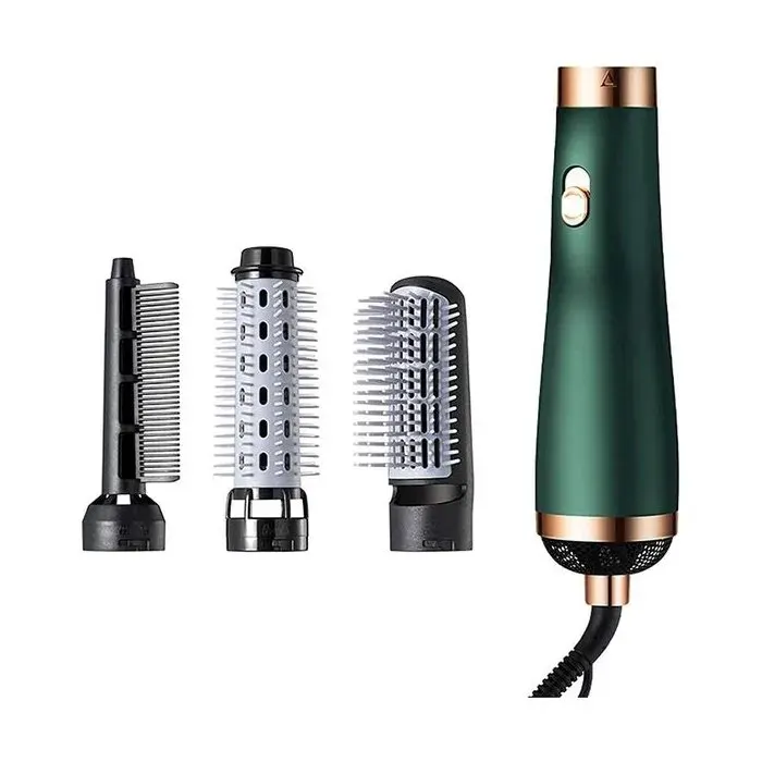 Brosse à air chaud 3 en 1 - Brosse séchante volume - Brosse lissante et bouclante - Revêtement céramique - Technologie ionique