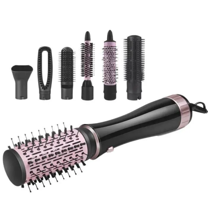 Brosse à Air Chaud - YYV - 7 en 1 - Rotative - Électrique - Sèche-Cheveux