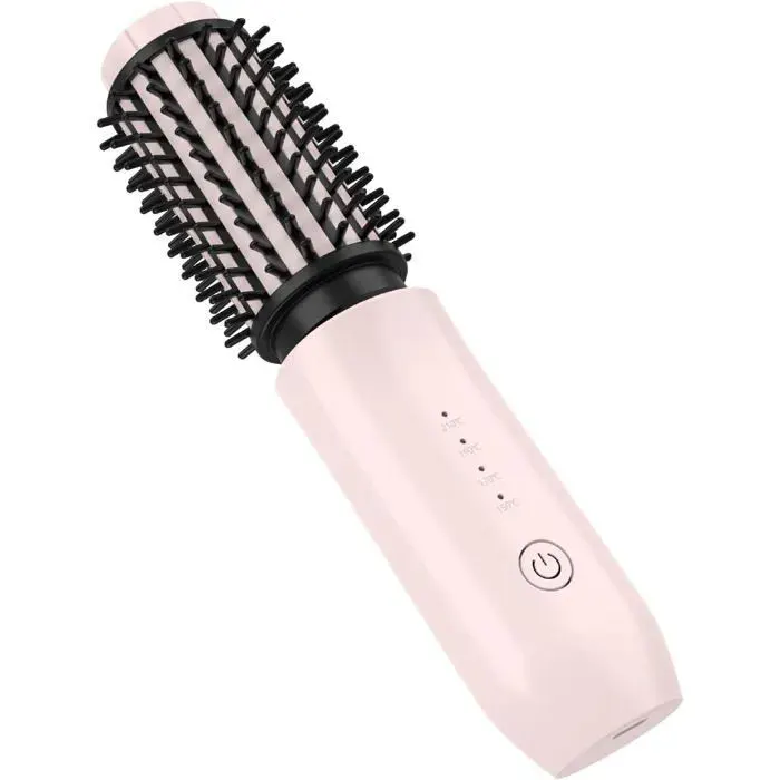 Brosse à boucler sans fil Brosse chauffante 150-210 °C – Fer à boucler USB portable anti-brûlure - 50mm