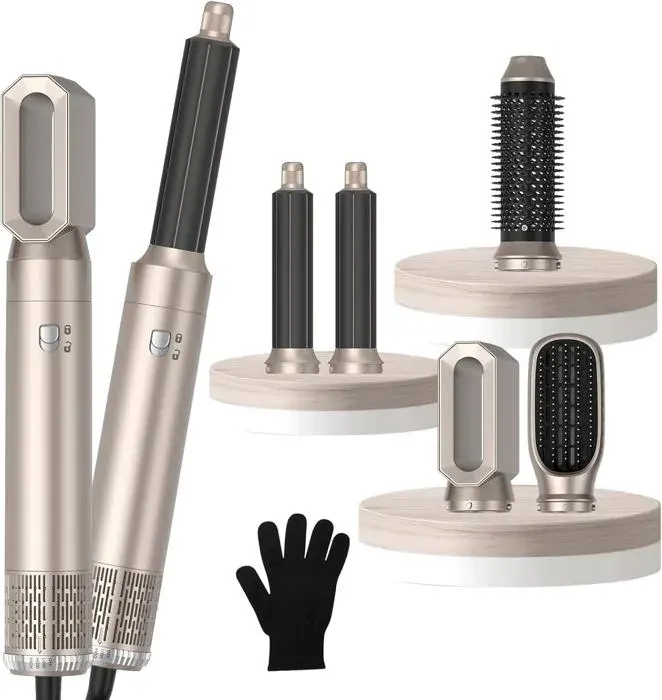 Brosse à cheveux - LIZEALUCKY - Air Curler - 1000 W - 6 en 1 - Ioniseur dair
