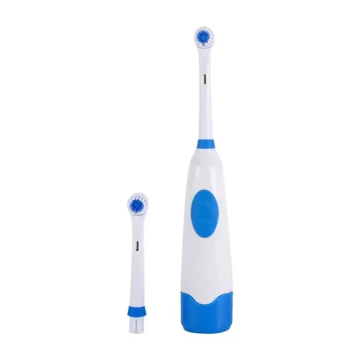 Brosse à dent électrique - SURENHAP - Rotative - 6000 oscillations/min - 2 têtes remplaçables - Bleu