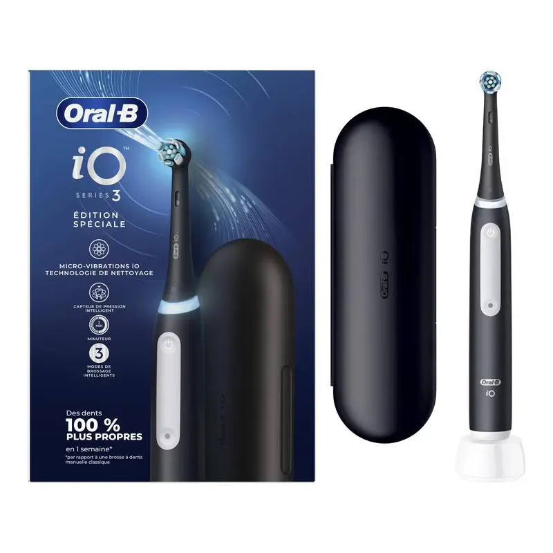 Brosse À Dent Oral-b Io3 Noire + Etui De Voyage