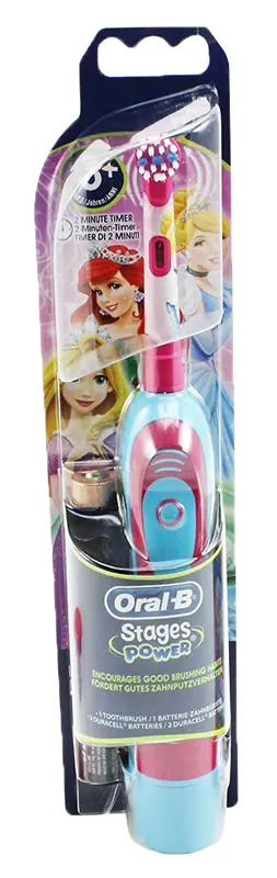 Brosse À Dents electrique À Piles Oral-b Stages Power Cars Ou Princesses — coloris aleatoire