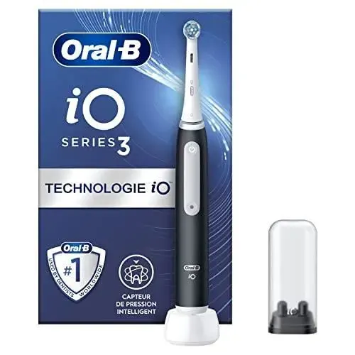 Brosse à dents électrique - BRAUN ORAL-B - iO 3N - Noir - 3 modes de brossage - Rechargeable