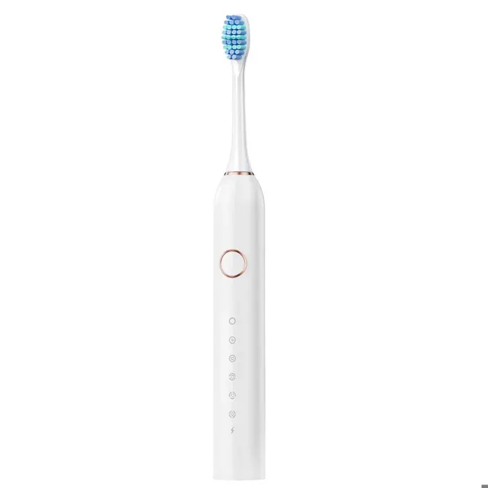 Brosse à dents électrique - EINNENFFER - 6 modes - Rechargeable - IPX7 - 4 têtes incluses