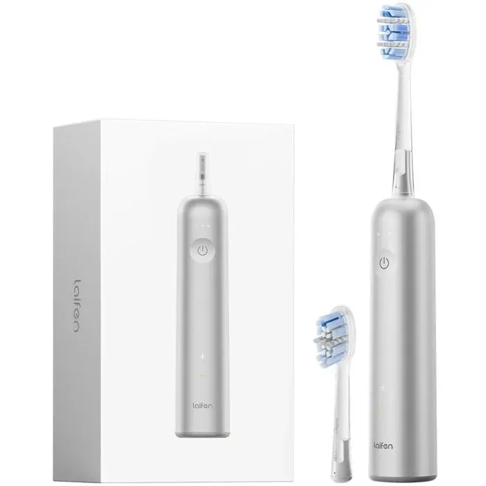 Brosse à dents électrique - LAIFEN - Wave Pro - Alu brossé - Nettoyage sonique - Rechargeable
