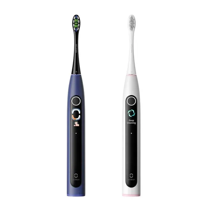 Brosse à Dents Électrique - OCLEAN - X Lite S - Duo Set - Bleu Foncé - Gris