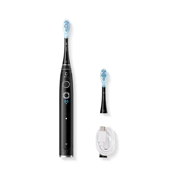 Brosse à dents électrique - OCLEAN - X Pro 20 - Noir - 4 modes de brossage - Chargeur type C