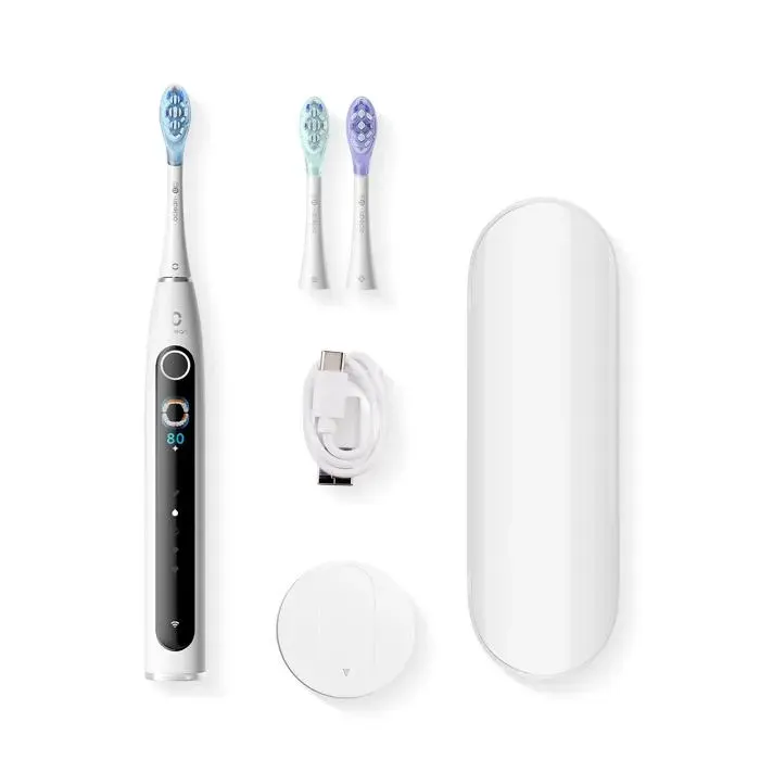 Brosse à dents électrique - OCLEAN - X Pro 20 Set - Blanc - 4 modes de brossage - Rechargeable