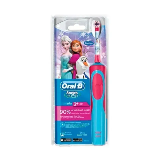 Brosse à dents électrique - Oral-B - Froz - Bleu et rouge - Enfant - Rotatif
