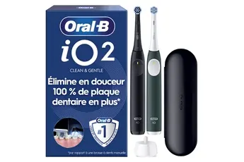 Brosse à dents électrique Oral-B iO 2 Pack Noir et Vert