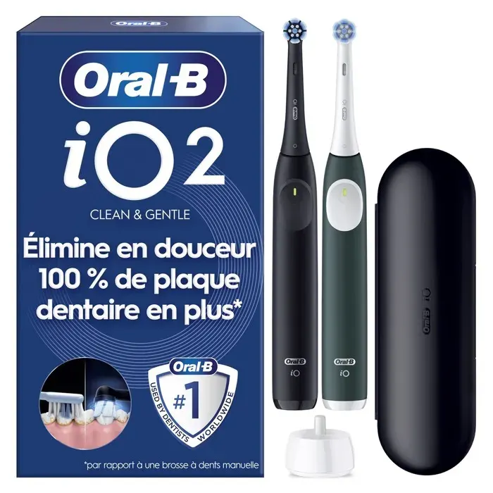 Brosse à dents électrique Oral-B iO 2 Pack Noir et Vert — vue 2