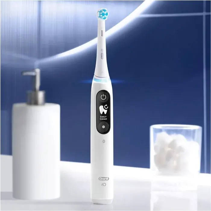 Brosse à dents électrique - Oral-B - iO 6 - 5 modes - Nettoyage 3D - Capteur de pression