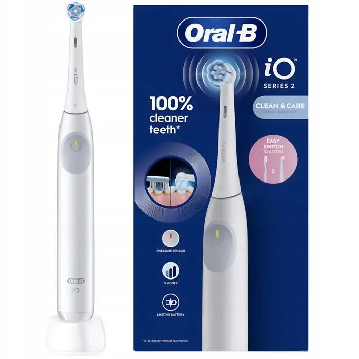 Brosse à dents électrique - ORAL-B - iO Series 2 - Rechargeable - Nettoyage quotidien - Simple White