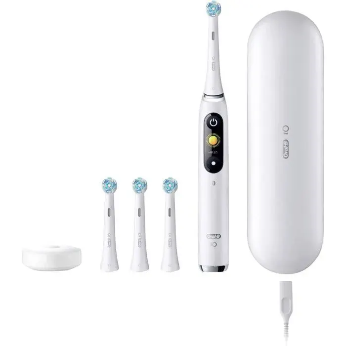 Brosse à dents électrique - ORAL-B - iO Series 9 Luxe - Oscillant-rotatif - Blanc - Mixte — coloris Blanche