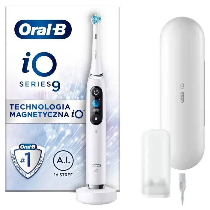 Brosse à dents électrique - ORAL-B - iO Series 9N - Blanc - Rechargeable - Nettoyage avancé