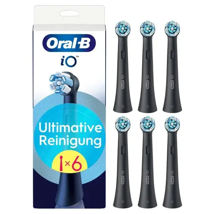 Brosse à dents électrique - Oral-B - iO Ultimate Clean - Noir - Élimine 100% plaque - Pour adulte