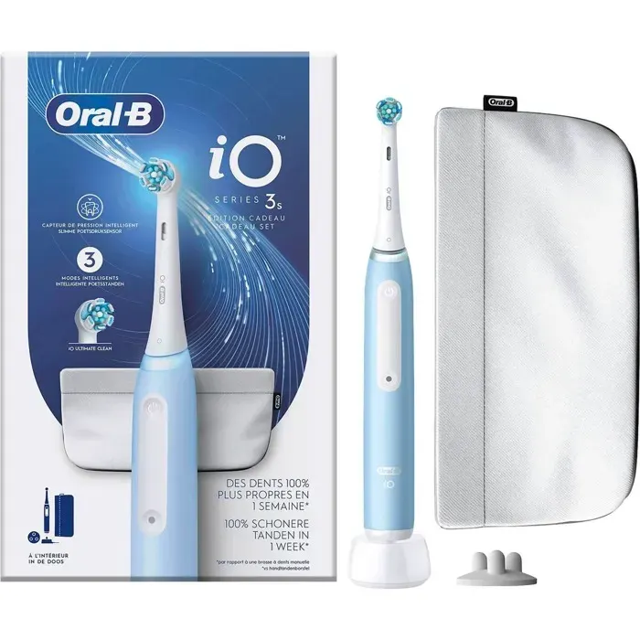 Brosse à dents électrique Oral-B iO3 ICE BLUE EDITION CADEAUX — vue 2