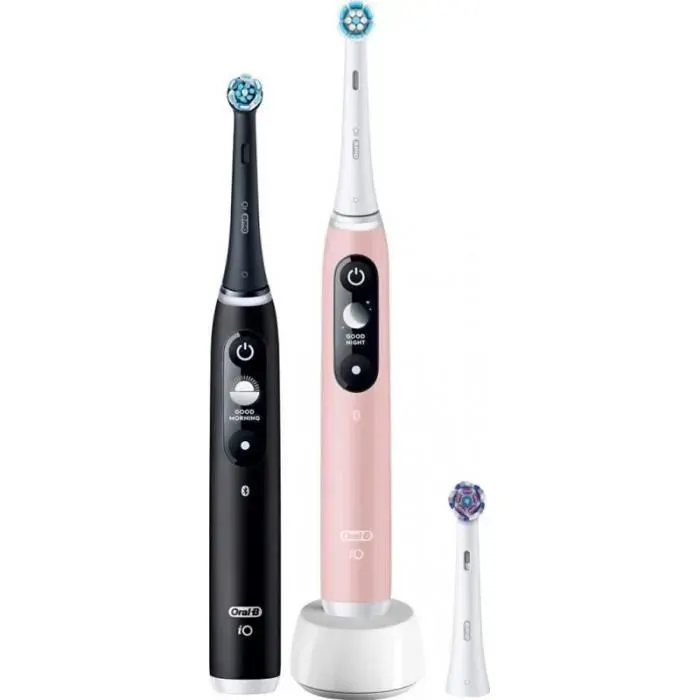 Brosse à dents électrique - ORAL-B - IO6 série S - Duo pack - Noir - Connectée