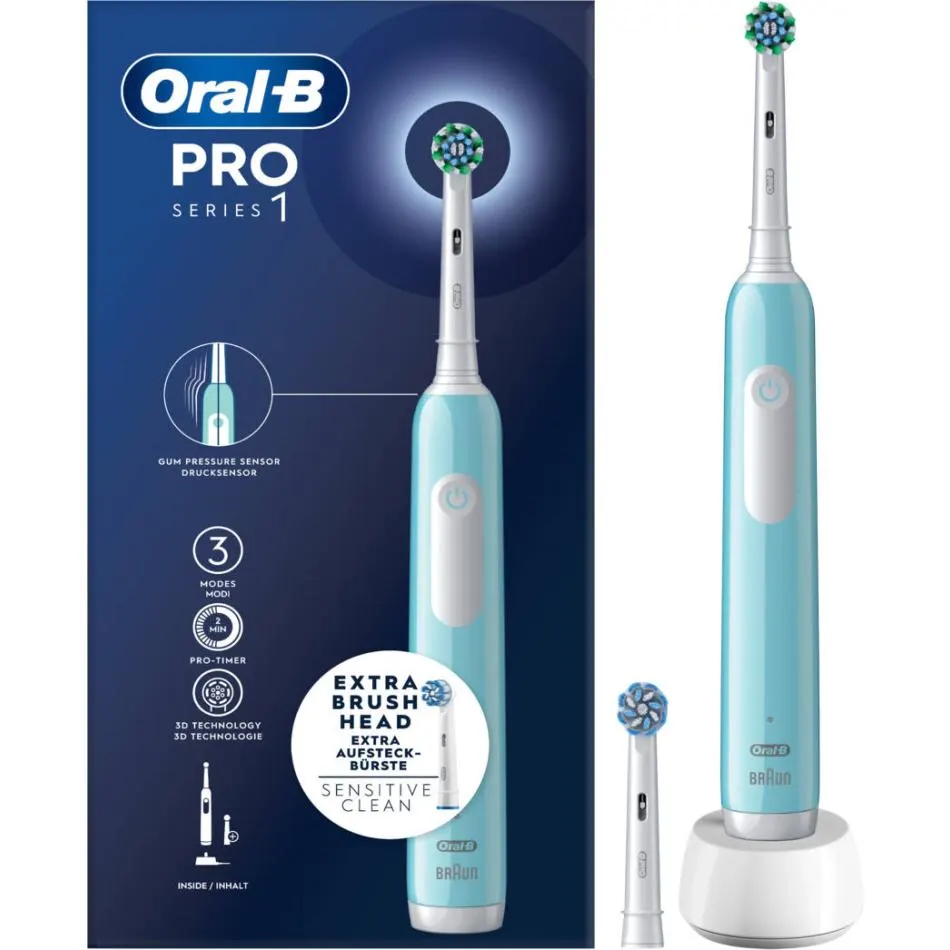 Brosse à dents électrique ORAL-B PRO1BLEUECROSSACTION