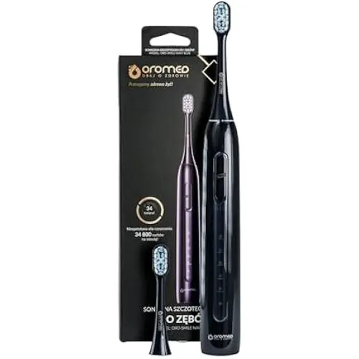 Brosse à dents électrique - OROMED - ORO-SMILE NAVY BLUE - 5 modes - Autonomie 90 jours - Étanche IPX7