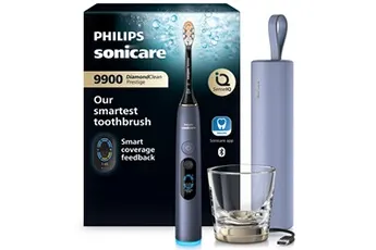 Brosse à dents électrique Philips Sonicare Diamond Clean 9900 Prestige HX9813/98 Bleu — vue 2