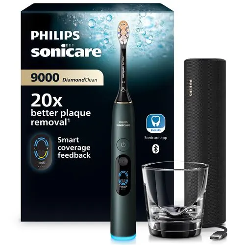 Brosse à dents électrique Philips Sonicare DiamondClean 9000 HX9213/84 Vert
