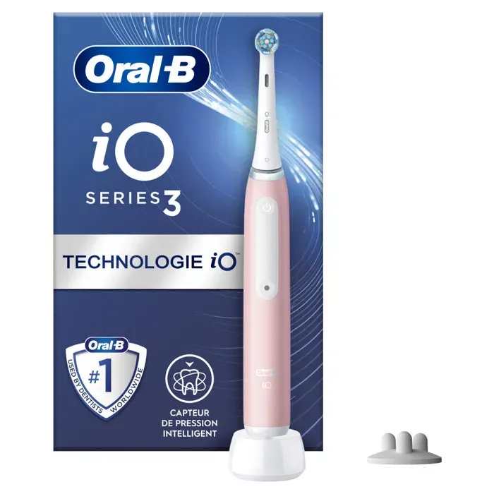 Brosse À Dents Electrique Rose Séries 3s iO avec Chargeur ORAL-B