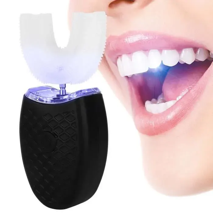 Brosse à dents électrique - - Sonic - Forme de U - Nettoyage automatique - Silicone alimentaire YYV