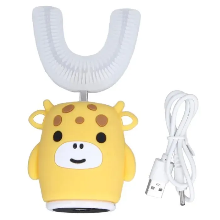 Brosse à dents électrique - TBEST - Modèle U - Étanche IPX7 - 5 modes - Nettoyage 360°