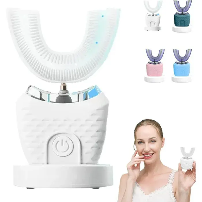 Brosse à dents électrique - Type U - Ultrasons - 3 modes de brossage - Charge sans fil